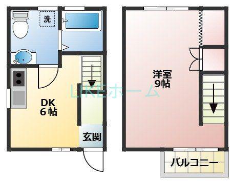 カサ・ブランカ雅美(1DK/1階)の間取り写真