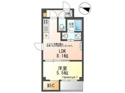 CHARME TOIT(1LDK/2階)の間取り写真