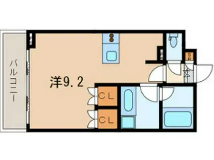 グランガーデン II(ワンルーム/3階)の間取り写真