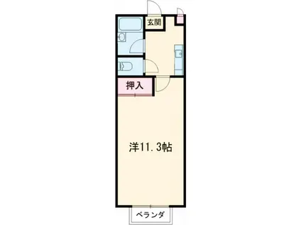 MAGNOLIA HOUSE(1K/1階)の間取り写真