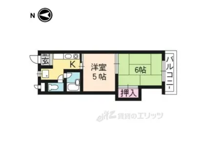 ADOVANCE・Ⅰ(2K/2階)の間取り写真