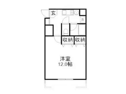 エスペランサ21(1K/3階)の間取り写真