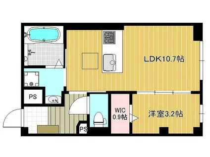 MA・MAISON(1LDK/1階)の間取り写真