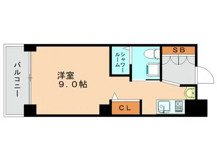 WELL BRIGHT KSU(ワンルーム/3階)の間取り写真