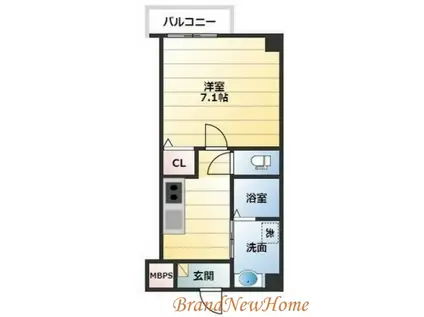 エヌエムスワサントオンズノース(1K/1階)の間取り写真