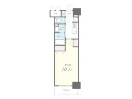 ルーツ新宿若松町(1K/5階)の間取り写真