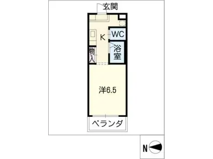 エミネンス藤ヶ丘(1K/3階)の間取り写真