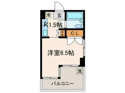 グレース経堂(1K/3階)の間取り写真