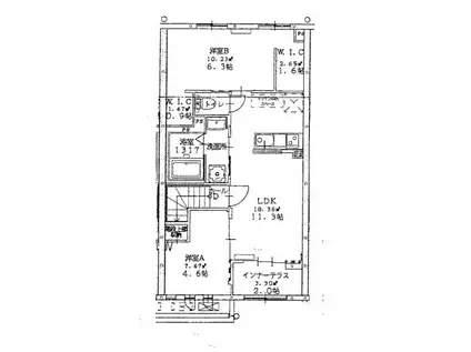 LUMIERE DOUCE(2LDK/2階)の間取り写真