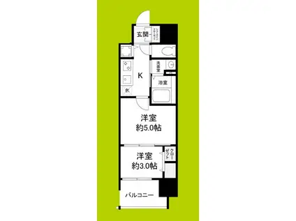 ARTIZA堺(1DK/7階)の間取り写真