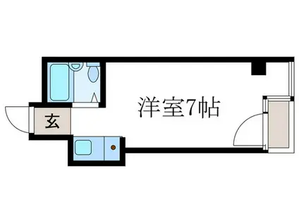 ミストラル聖護院(ワンルーム/4階)の間取り写真