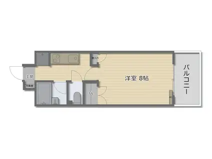 HIYORI-I(1K/2階)の間取り写真