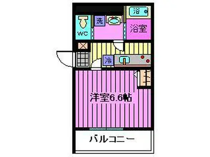 KEIAI RESIDENCE 西大宮(1K/1階)の間取り写真