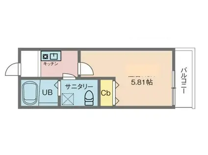 カインドネス吉祥寺南町A棟(1K/1階)の間取り写真