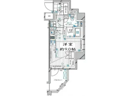 レガリス高田馬場(1K/3階)の間取り写真