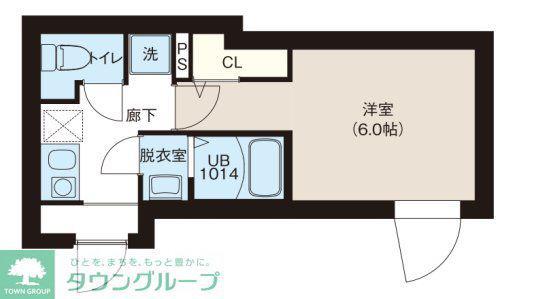 レピュア町屋レジデンスII(1K/4階)の間取り写真