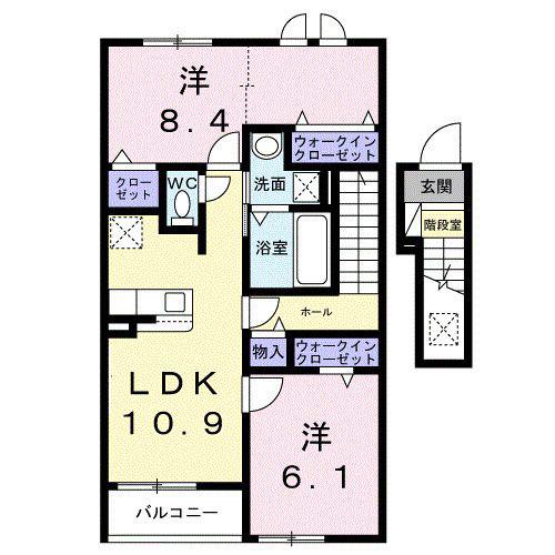 サンレジデンス(2LDK/2階)の間取り写真