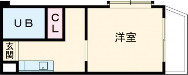 ハイムM&K徳庵(1K/3階)の間取り写真