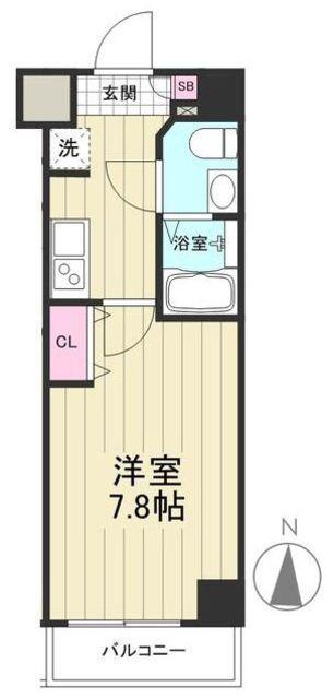 MAXIV西川口AZ DUE(1K/8階)の間取り写真