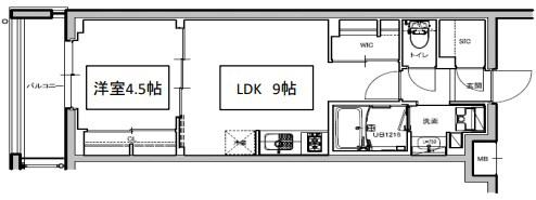 プライマル片瀬江ノ島(1LDK/3階)の間取り写真