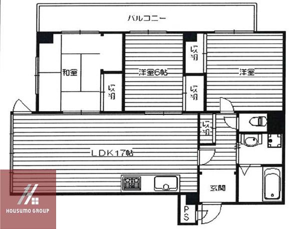 ヴェリーⅠ(3LDK/3階)の間取り写真