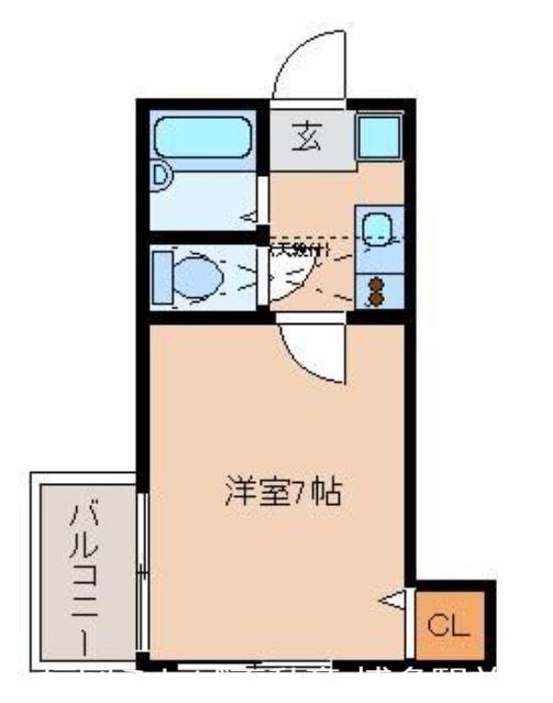 リテラ平尾イースト(1K/2階)の間取り写真