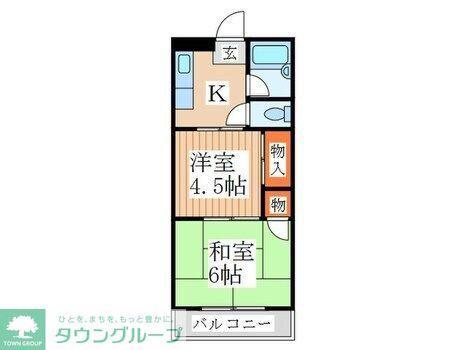 クレールマンション(2K/3階)の間取り写真