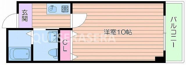 ピアメゾン(1K/1階)の間取り写真