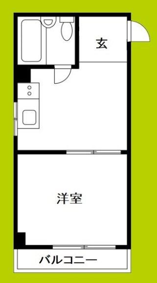 LIVESPACE大桐(ワンルーム/1階)の間取り写真