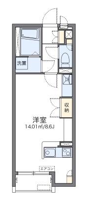 レオネクスト久々知III(ワンルーム/2階)の間取り写真