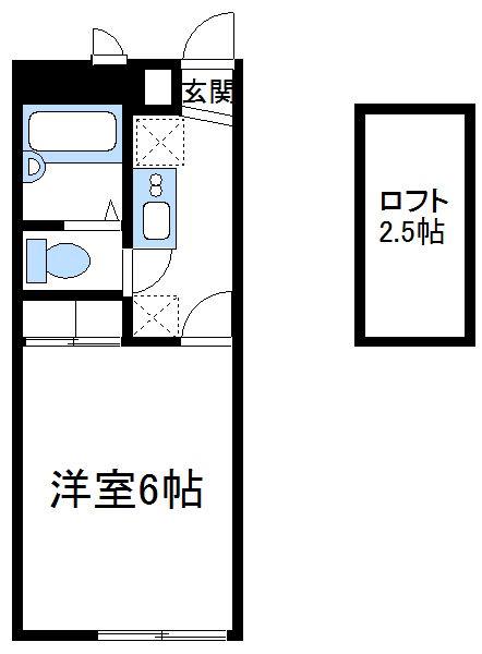 レオパレス富士見台(1K/2階)の間取り写真