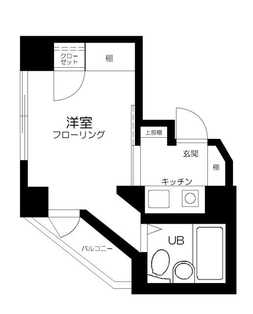 トーシンフェニックス西新宿5丁目弐番館(1K/5階)の間取り写真