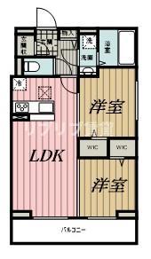 D-ROOM末広I(2LDK/1階)の間取り写真