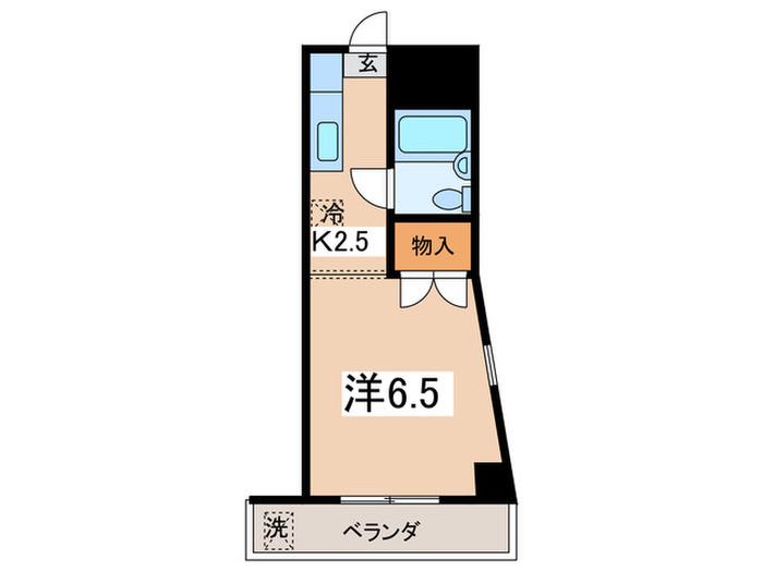 タウンパレスコヤマ(1K/4階)の間取り写真