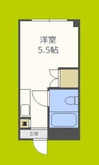 パシフィック新今宮(ワンルーム/6階)の間取り写真