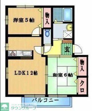 アークガーデン(2LDK/1階)の間取り写真