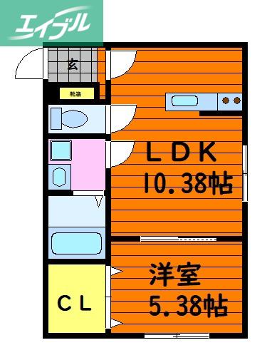 SARAH - サラ -(1LDK/1階)の間取り写真