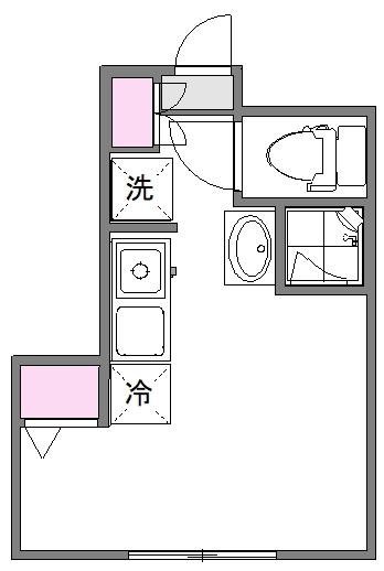 CAT TAIL 蒲田(ワンルーム/1階)の間取り写真