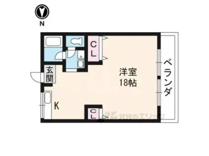 第一ロイヤルハイツ和田(ワンルーム/4階)の間取り写真