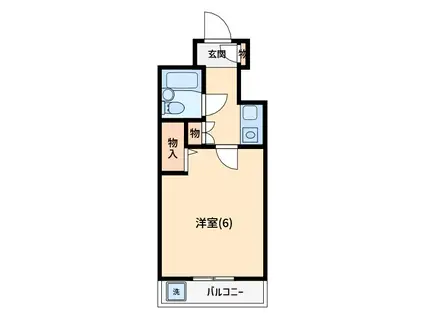 RENAXIA西堀(1K/2階)の間取り写真