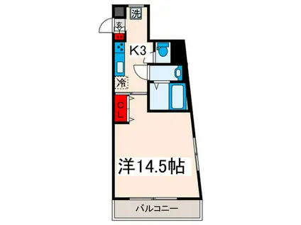 第7田嶋ビル(1K/3階)の間取り写真