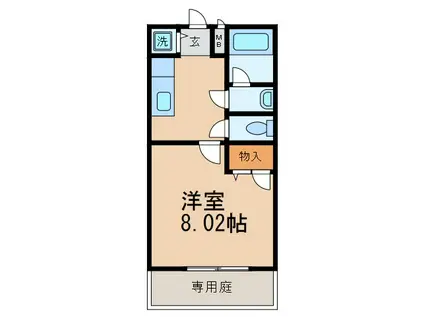 T・Hパレス今福(1K/1階)の間取り写真