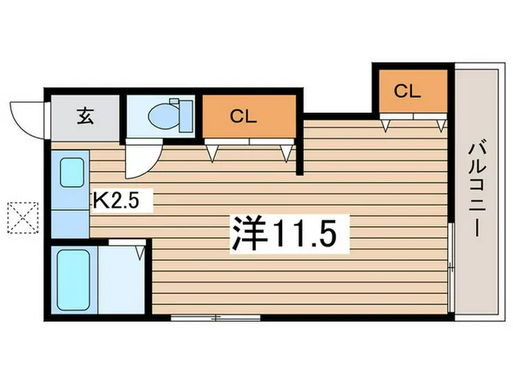 コーポみなみA 2階階 間取り