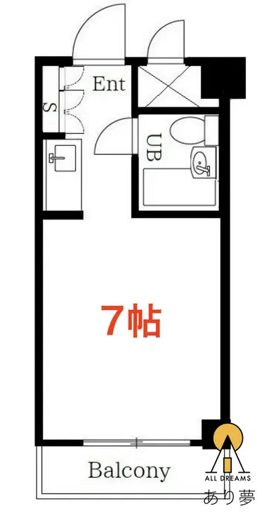 ライオンズマンション関内 8階階 間取り