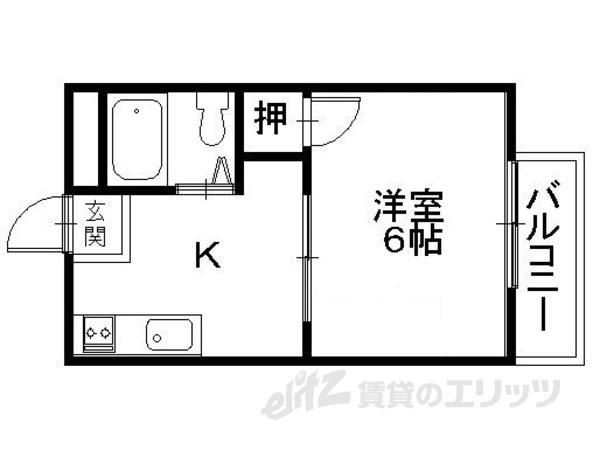レジデンス古沢(1K/1階)の間取り写真