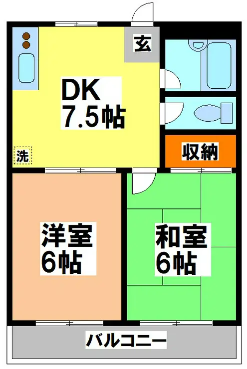 チェリーハイツ吉祥寺 3階階 間取り