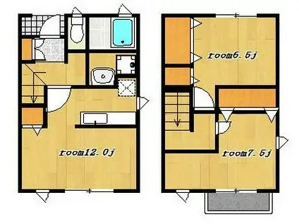 カーサ・ドルチェ(2LDK/1階)の間取り写真