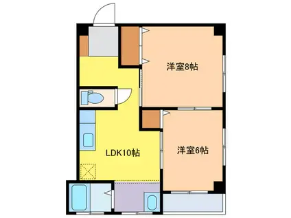 SP周南(2LDK/4階)の間取り写真