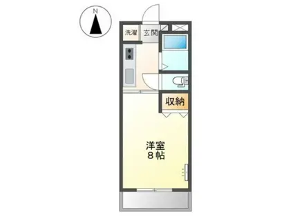 シャインキャッスル(1K/1階)の間取り写真