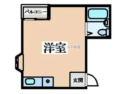 LIVESPACE東大阪(ワンルーム/3階)の間取り写真